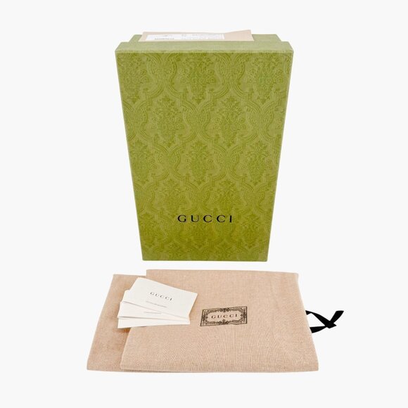 Gucci Interlocking G Horsebit Driving Loafers EU 37 US 7 Beige GG Monogram Flat - Picture 2 of 13